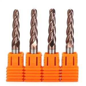 Four Flute Carbide Taper Ball Nose